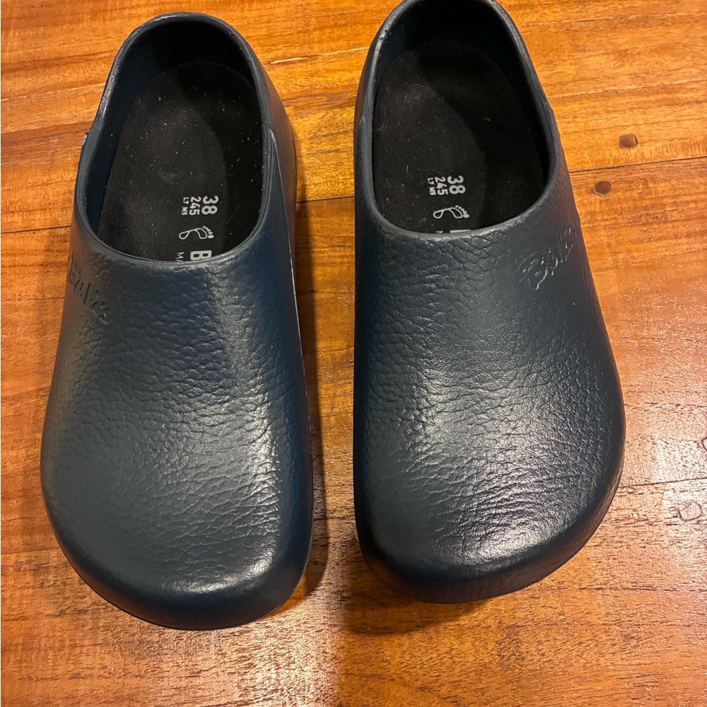 Birkenstock Navy Blue Clogs
